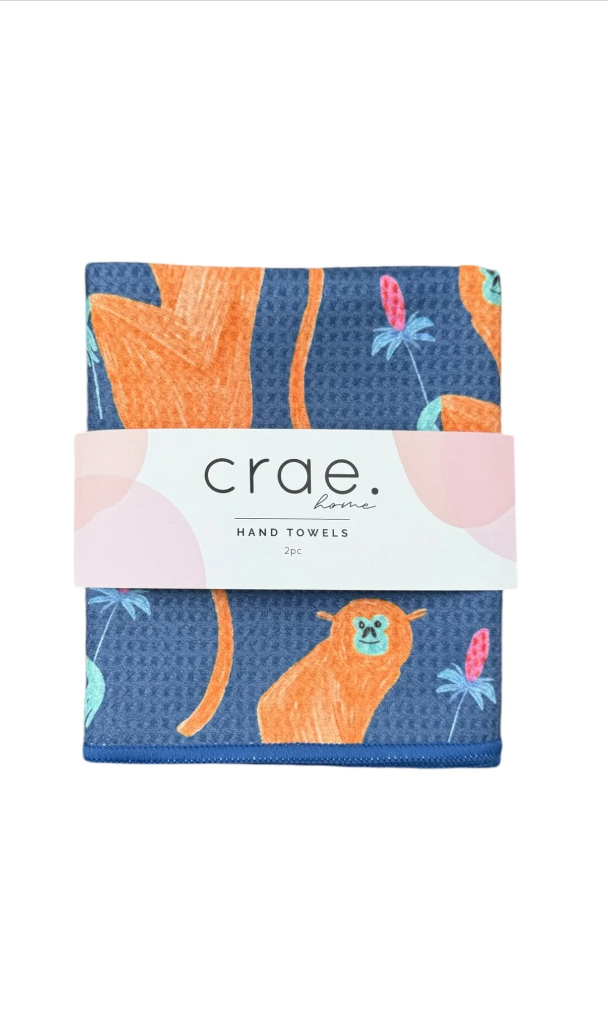 Monkey Business/Cabana: 2 Double Sided-Hand Towels - Image 2
