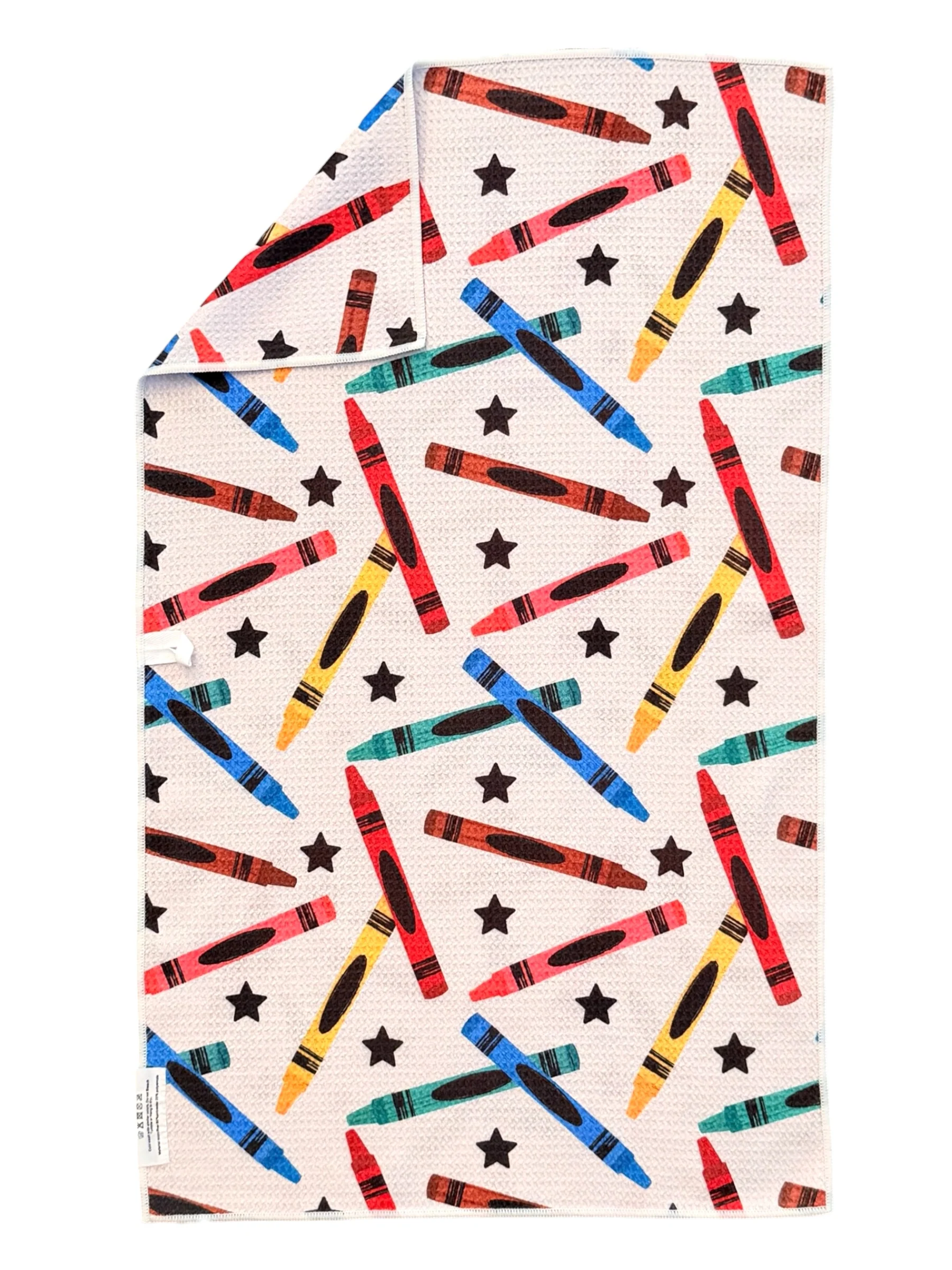 Crayon Confetti: Double-Sided Hand Towel - Image 2