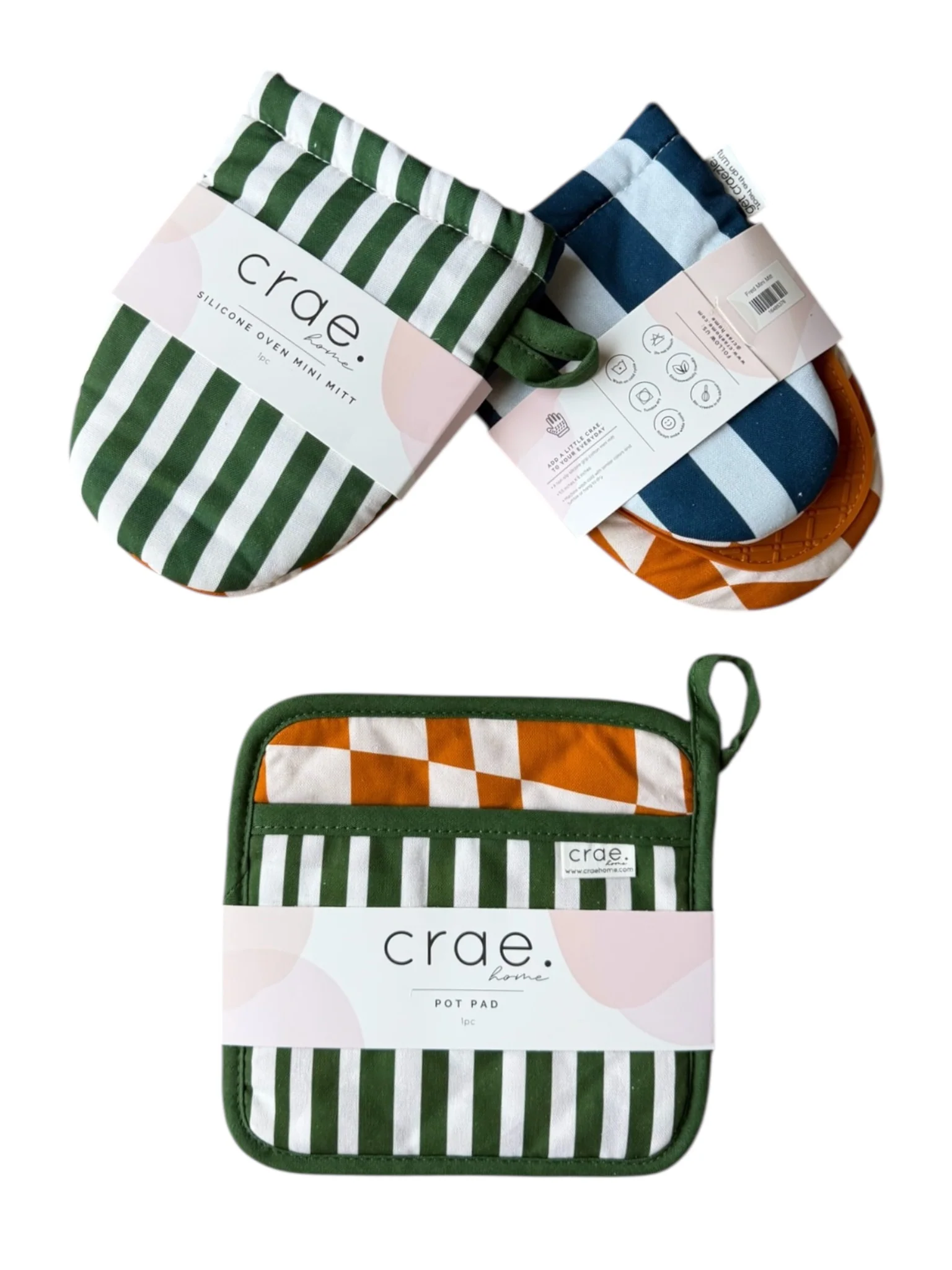 Fred: 2 Mini Mitt + 1 Pot Pad Bundle Pack