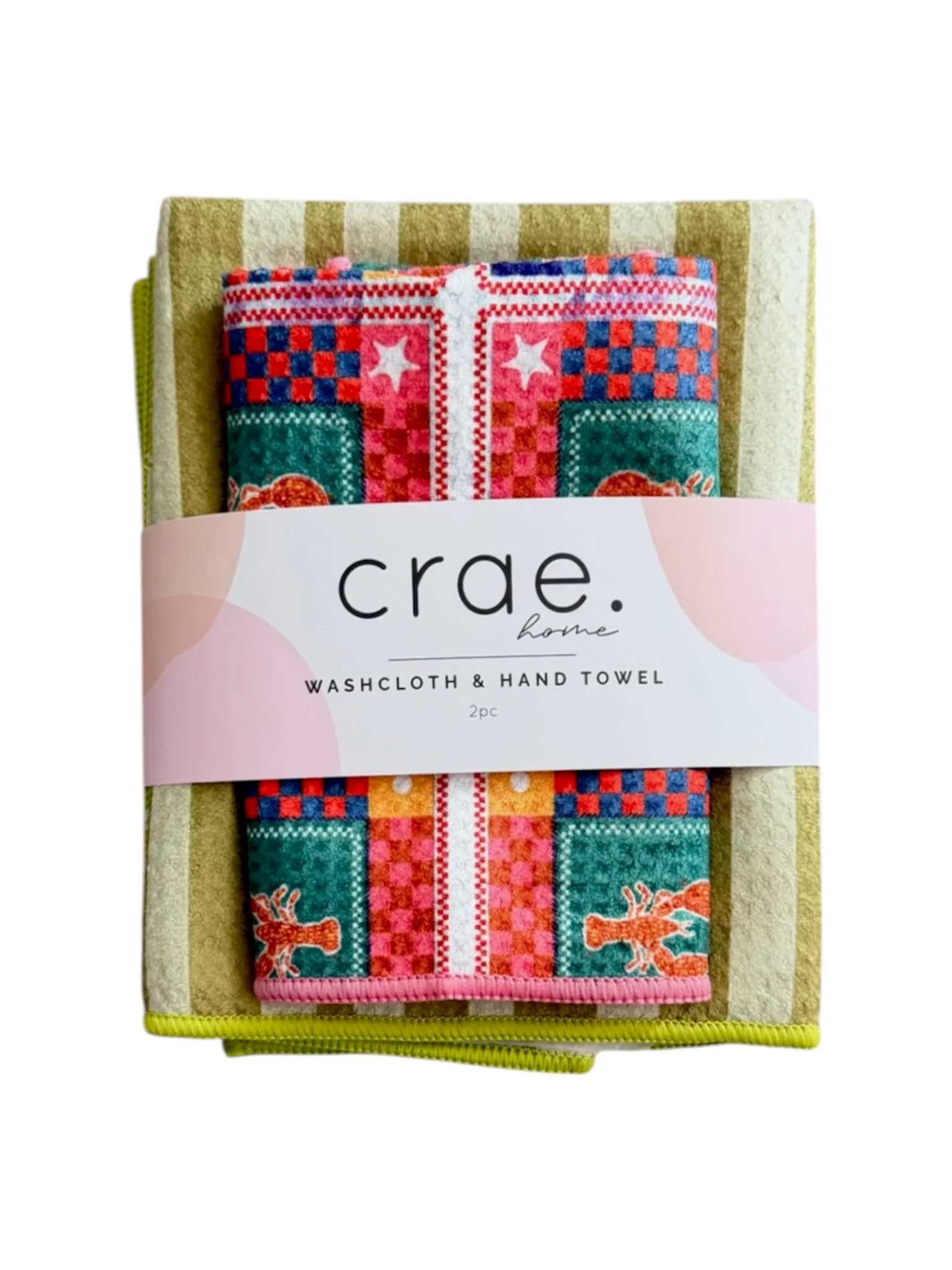 Juicy/Lobbie: Double Sided-Hand Towel Washcloth Set - Image 2