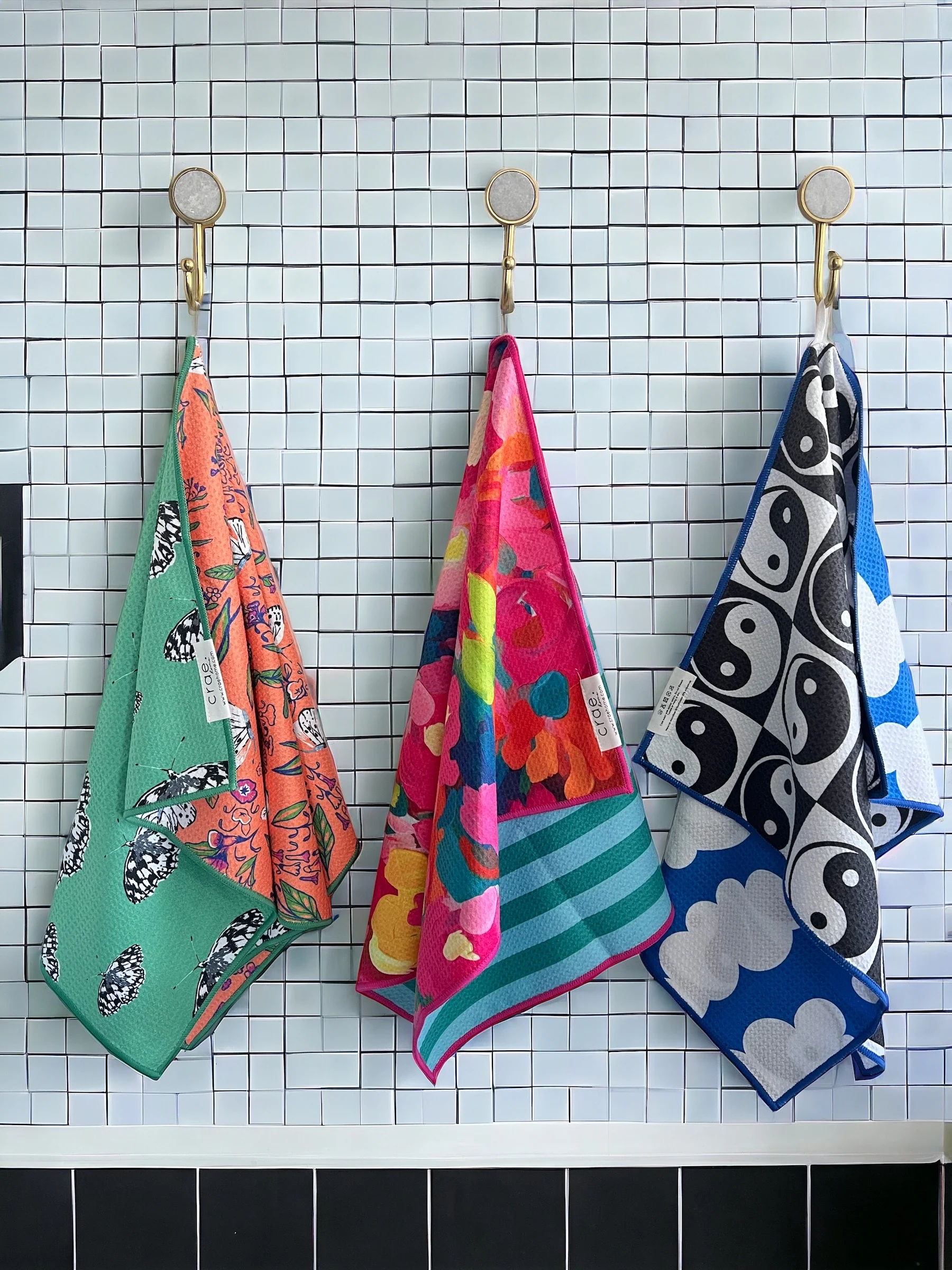 Papillon Reversible Hand Towel - Image 6