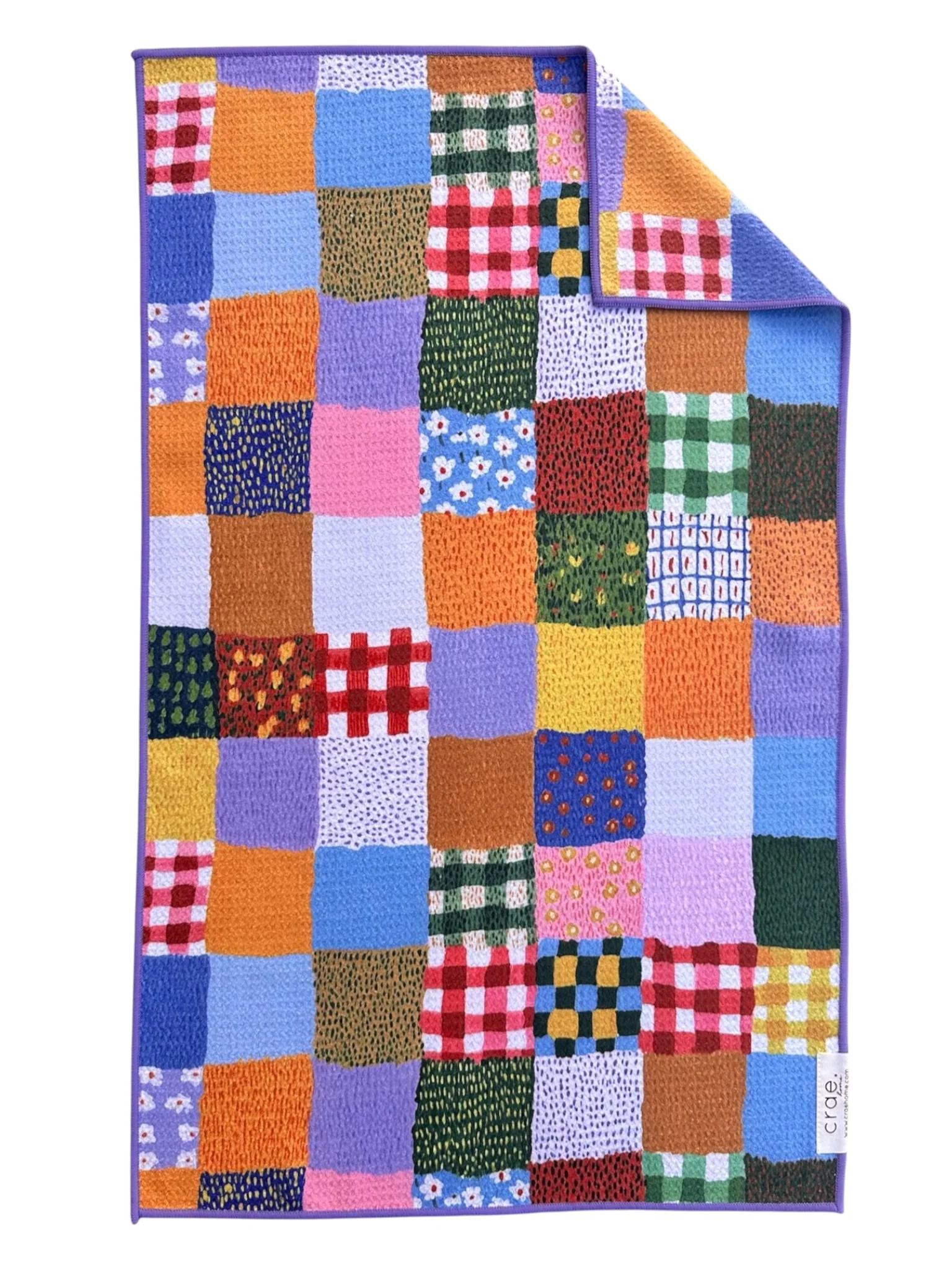 Patchwork Quilt: Double-Sided Hand Towel