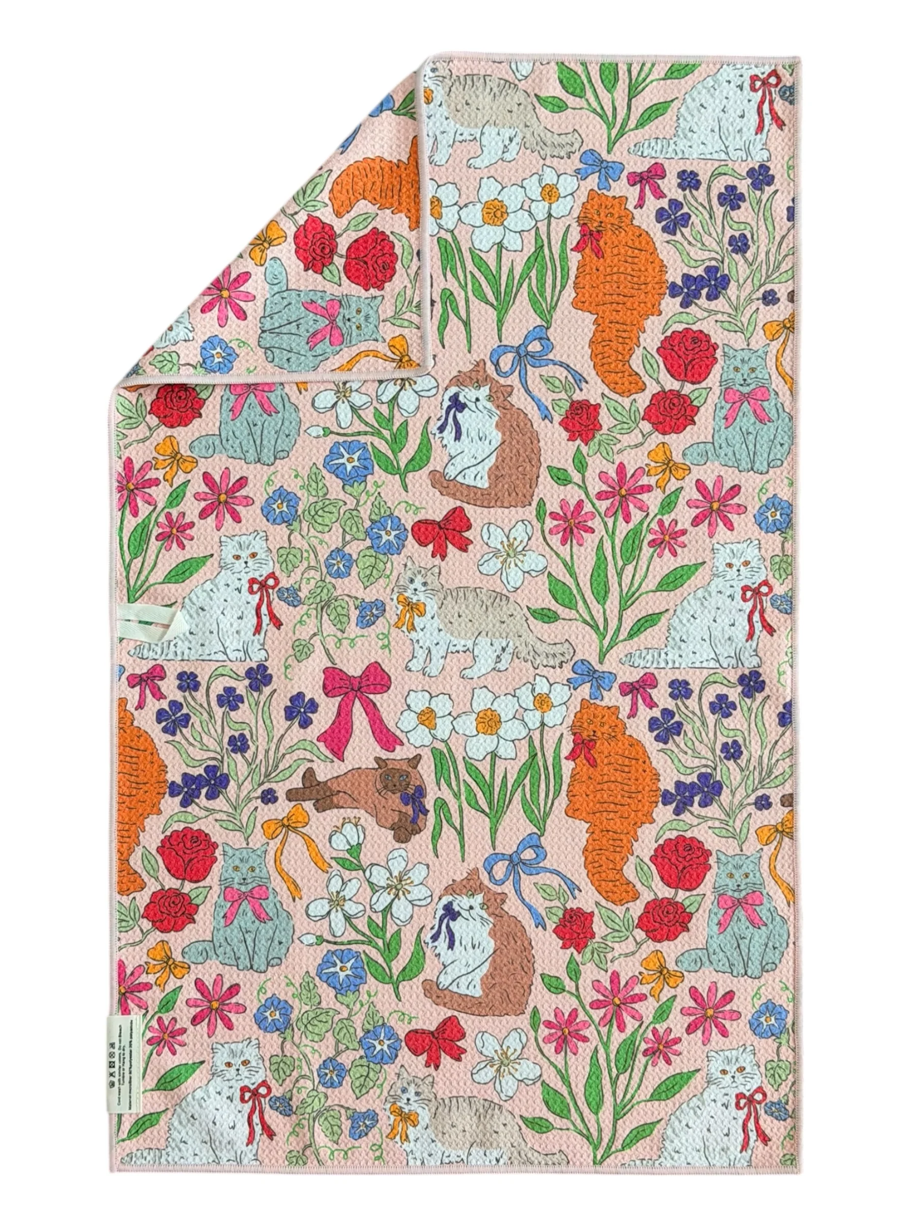 Paws & Petals: Double-Sided Hand Towel - Image 2
