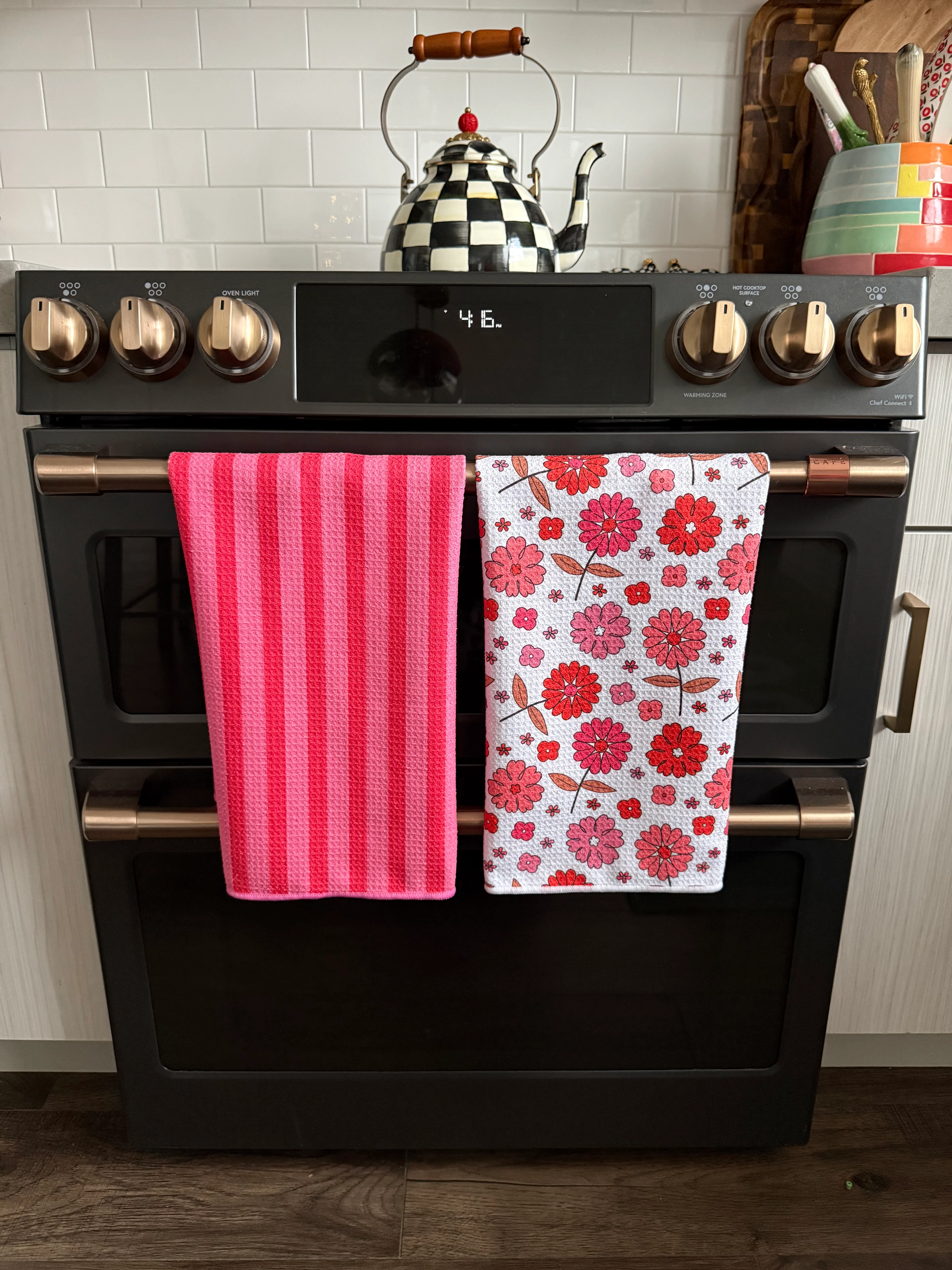 Pink Licorice: Double-Sided Hand Towel - Image 2
