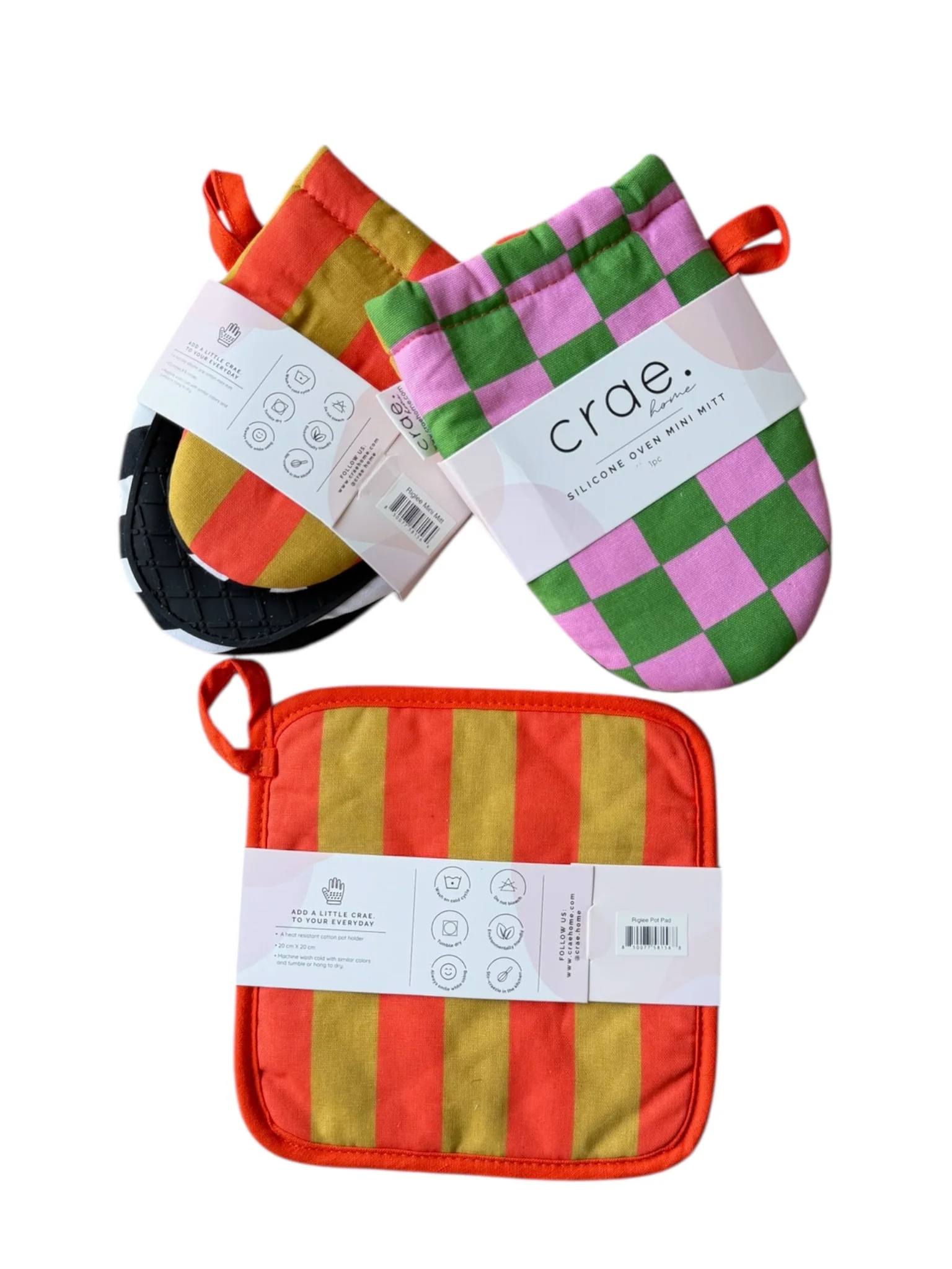 Riglee: 2 Mini Mitt + 1 Pot Pad Bundle Pack - Image 2
