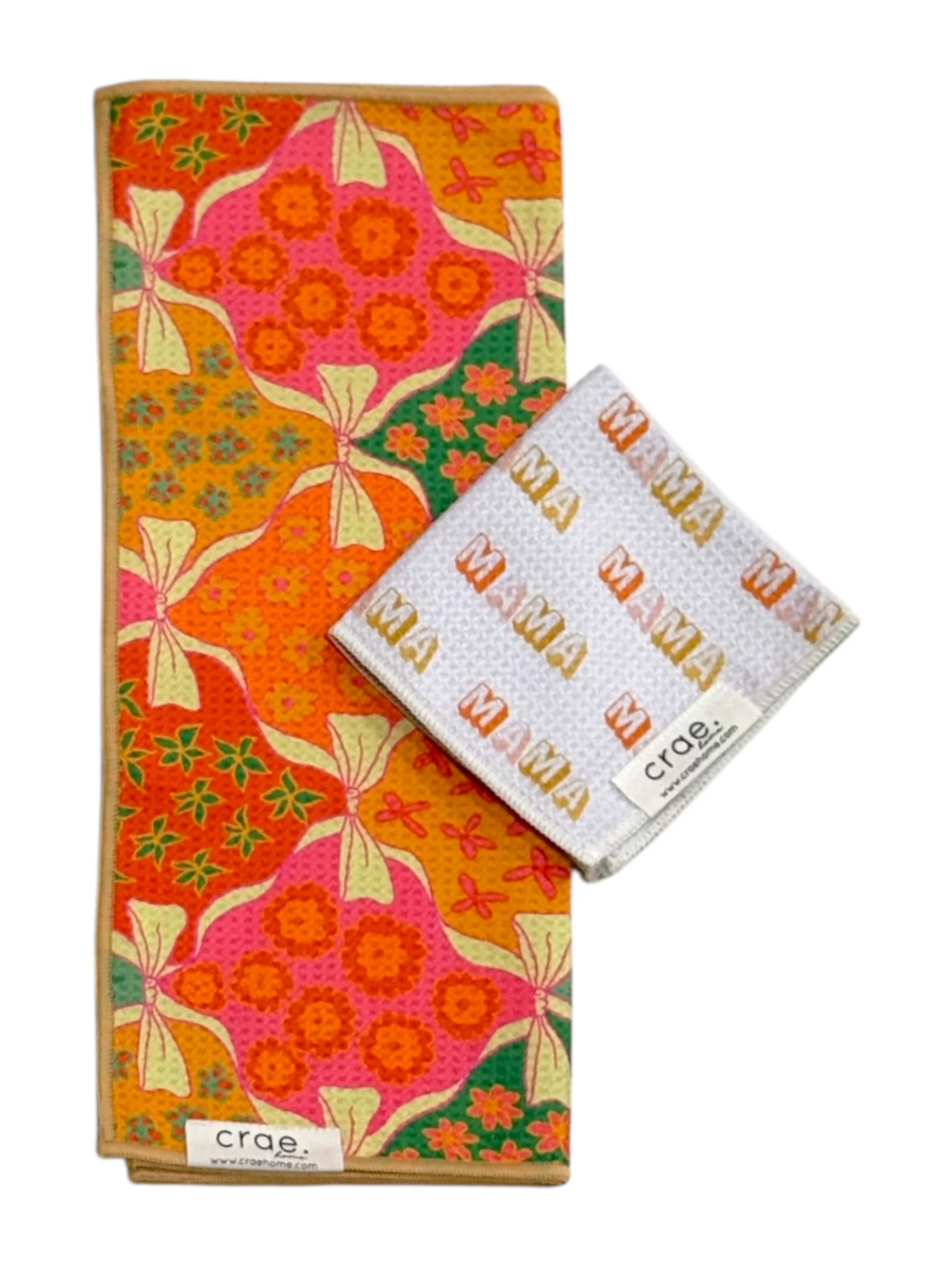 Staehli/I Love You Mama: Double Sided-Hand Towel Washcloth Set