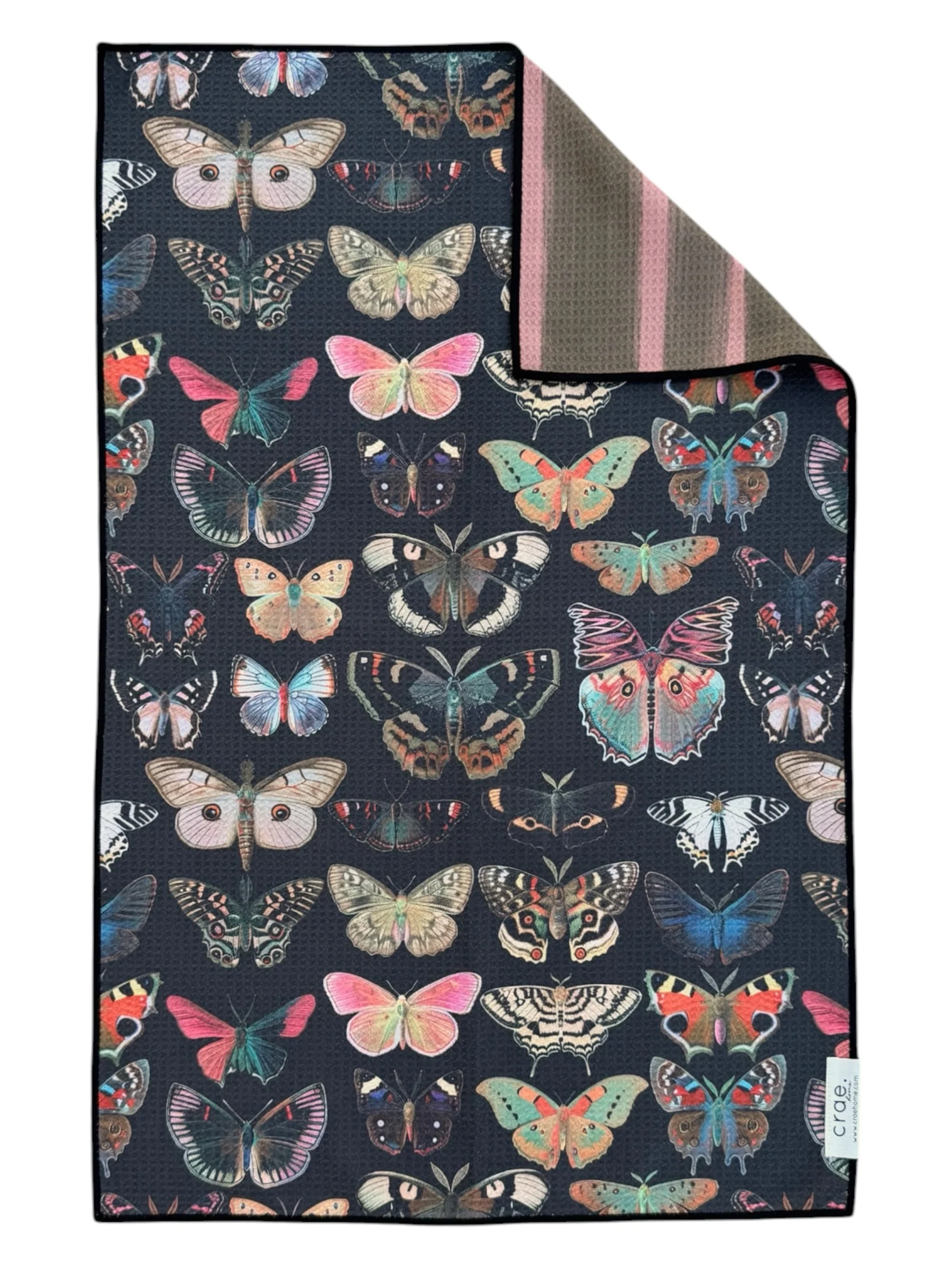 Velvet Wings: Reversible Hand Towel - Image 2