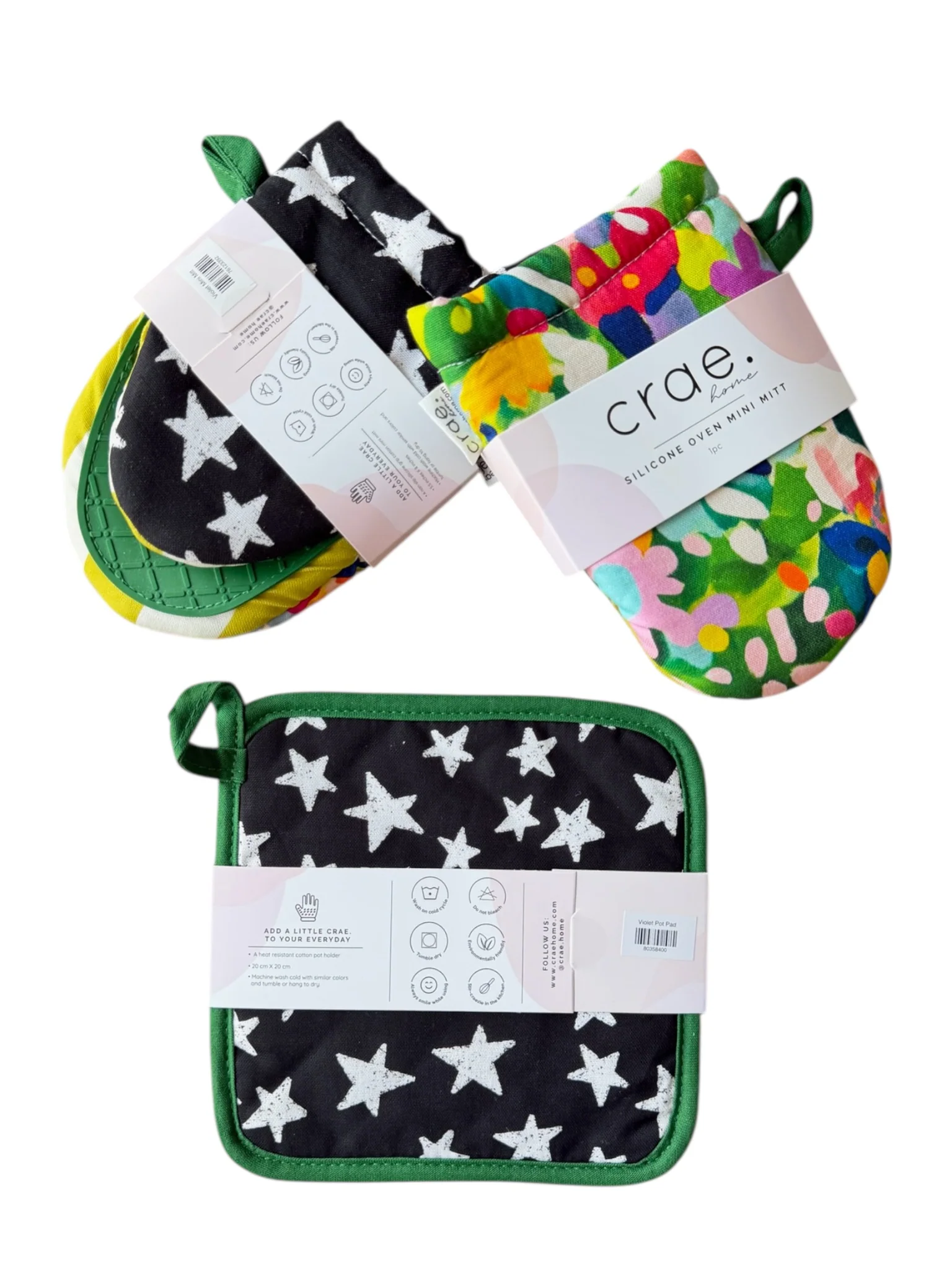 Violet: 2 Mini Mitt + 1 Pot Pad Bundle Pack - Image 2