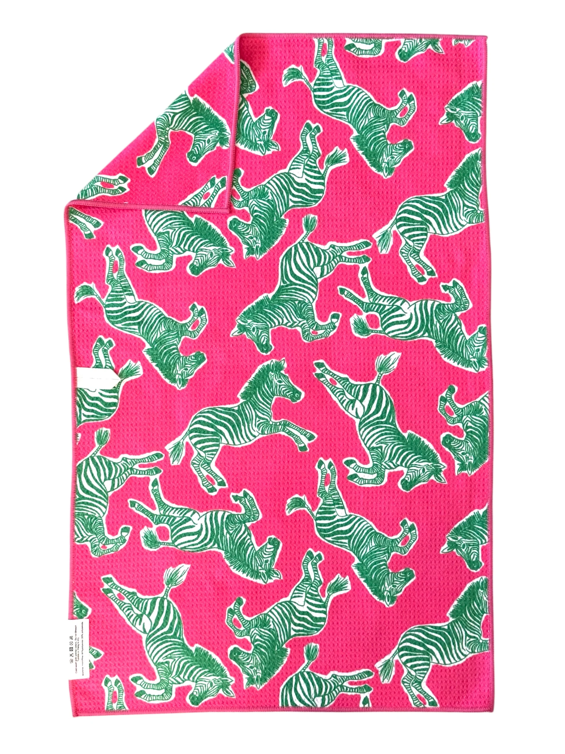 Zebra run: Double-Sided Hand Towel - Image 2